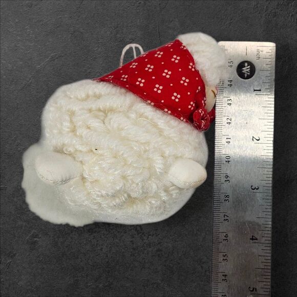 Vintage Farm Animal Christmas Ornaments Set of 4 Fabric Cottagecore Holiday - Picture 11 of 14